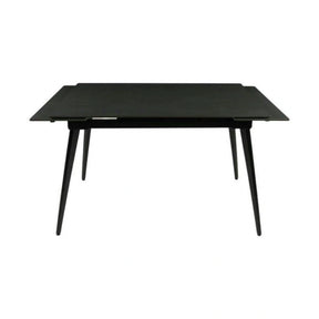 Masa extensibila REEF, ceramica/metal, negru basalt/negru, 120-180×80×76 cm