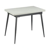 Masa extensibila SMART, alb/negru, 60/120x93x77 cm