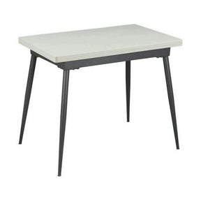 Masa extensibila SMART, alb/negru, 60/120x93x77 cm