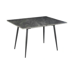 Masa extensibila SMART, MDF cu strat de melamina/metal, gri antracit cu efect de marmura/negru, 60-120×93×77 cm
