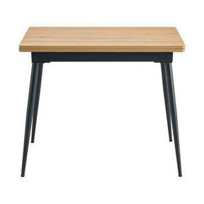 Masa extensibila SMART, MDF cu strat de melamina/metal, stejar/negru, 60-120×93×77 cm