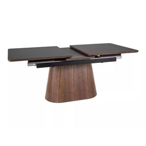 Masa extensibilaDETROIT OCN-39609, negru/nuc