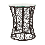 Masa gradina ATHENA OCN-28008, transparent/negru