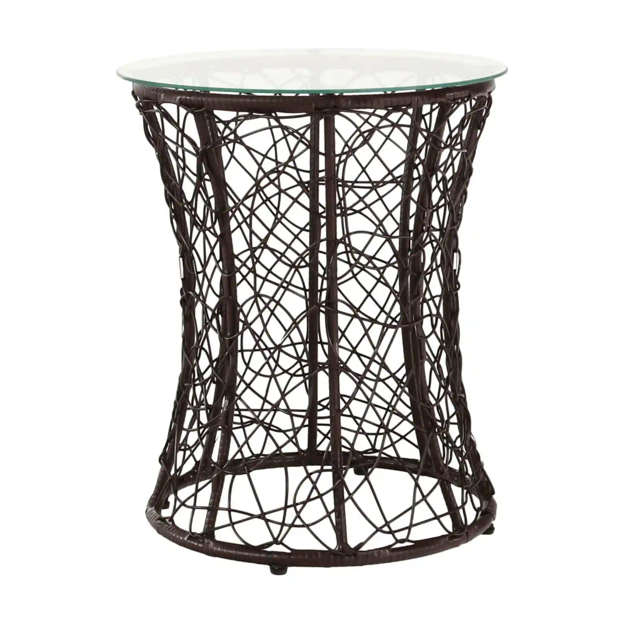 Masa gradina ATHENA OCN-28008, transparent/negru