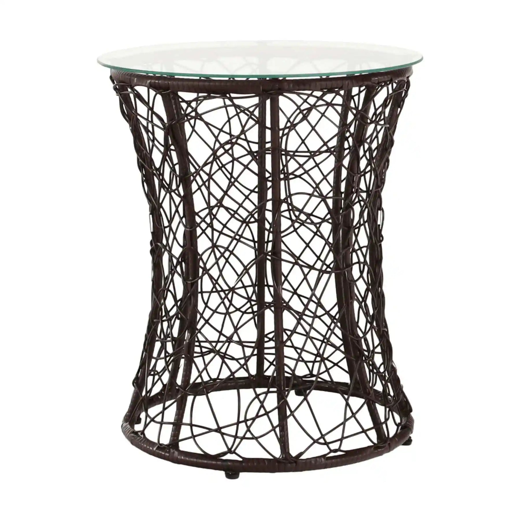 Masa gradina ATHENA OCN-28008, transparent/negru