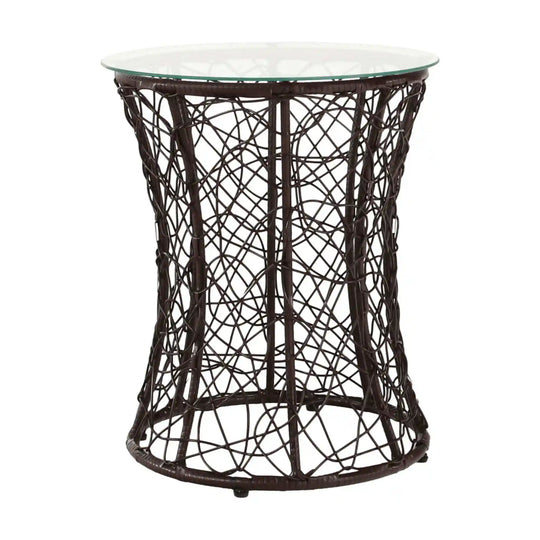 Masa gradina ATHENA OCN-28008, transparent/negru