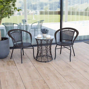 Masa gradina ATHENA OCN-28008, transparent/negru