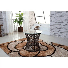 Masa gradina ATHENA OCN-28008, transparent/negru