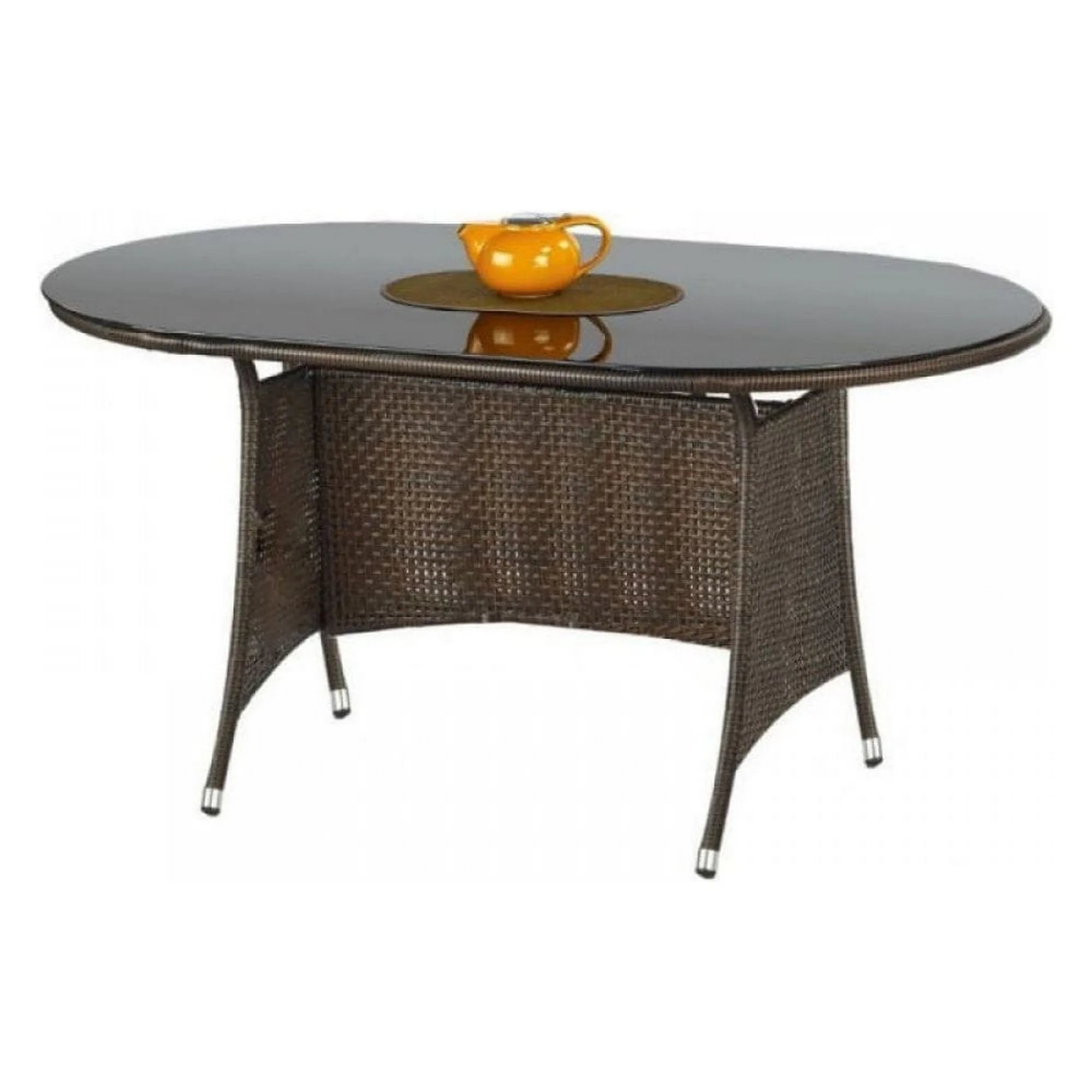 Masa gradina HOUSTON OCN-37277, maro/negru