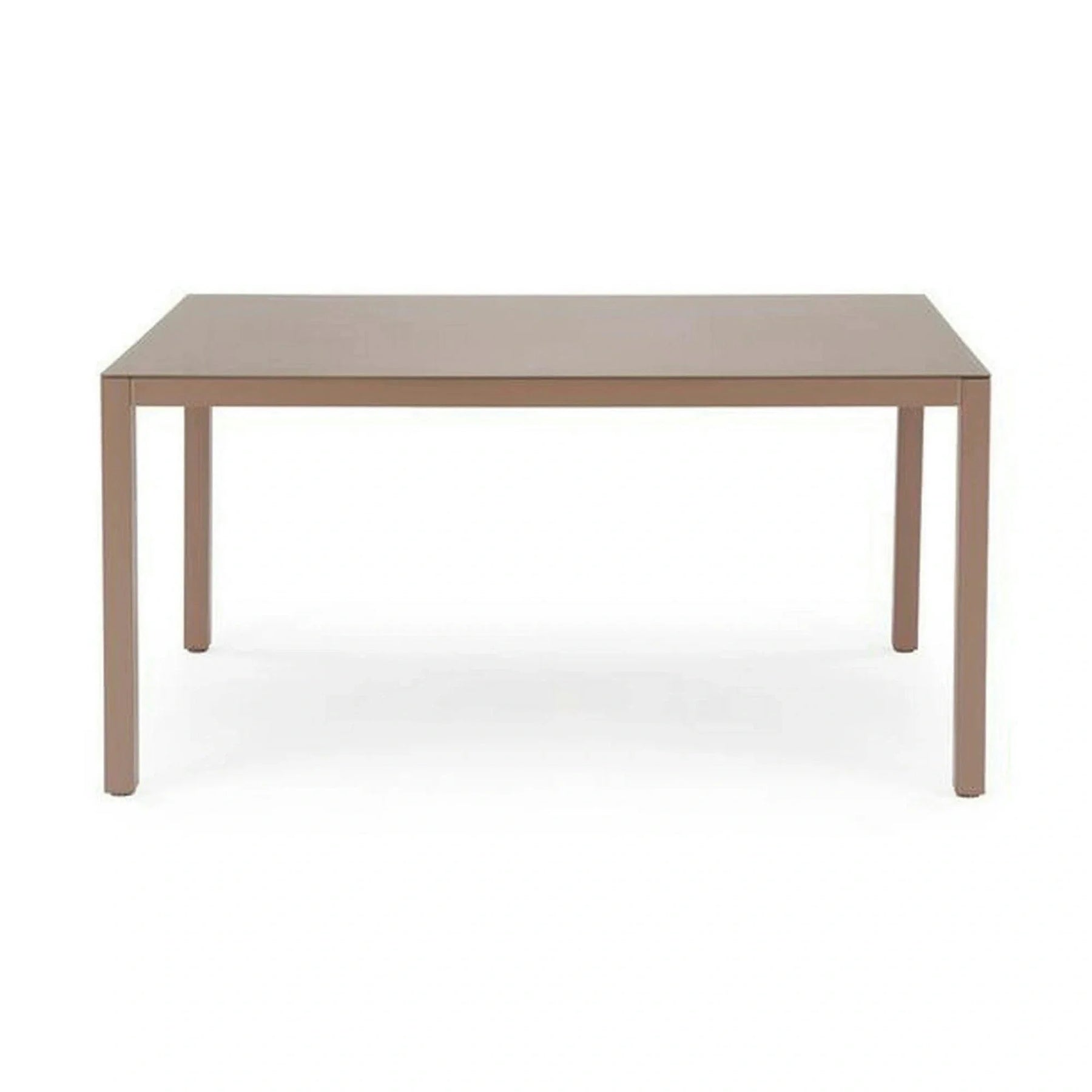 Masa gradina HOVER, bej/cappuccino, sticla/metal, 150x90x75 cm