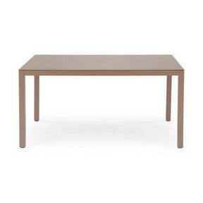 Masa gradina HOVER, bej/cappuccino, sticla/metal, 150x90x75 cm