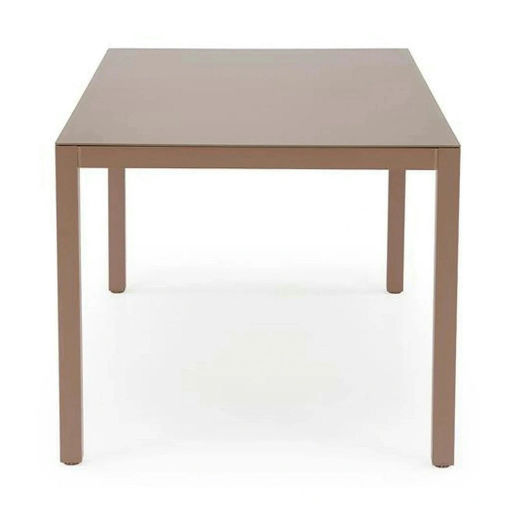 Masa gradina HOVER, bej/cappuccino, sticla/metal, 150x90x75 cm