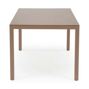 Masa gradina HOVER, bej/cappuccino, sticla/metal, 150x90x75 cm