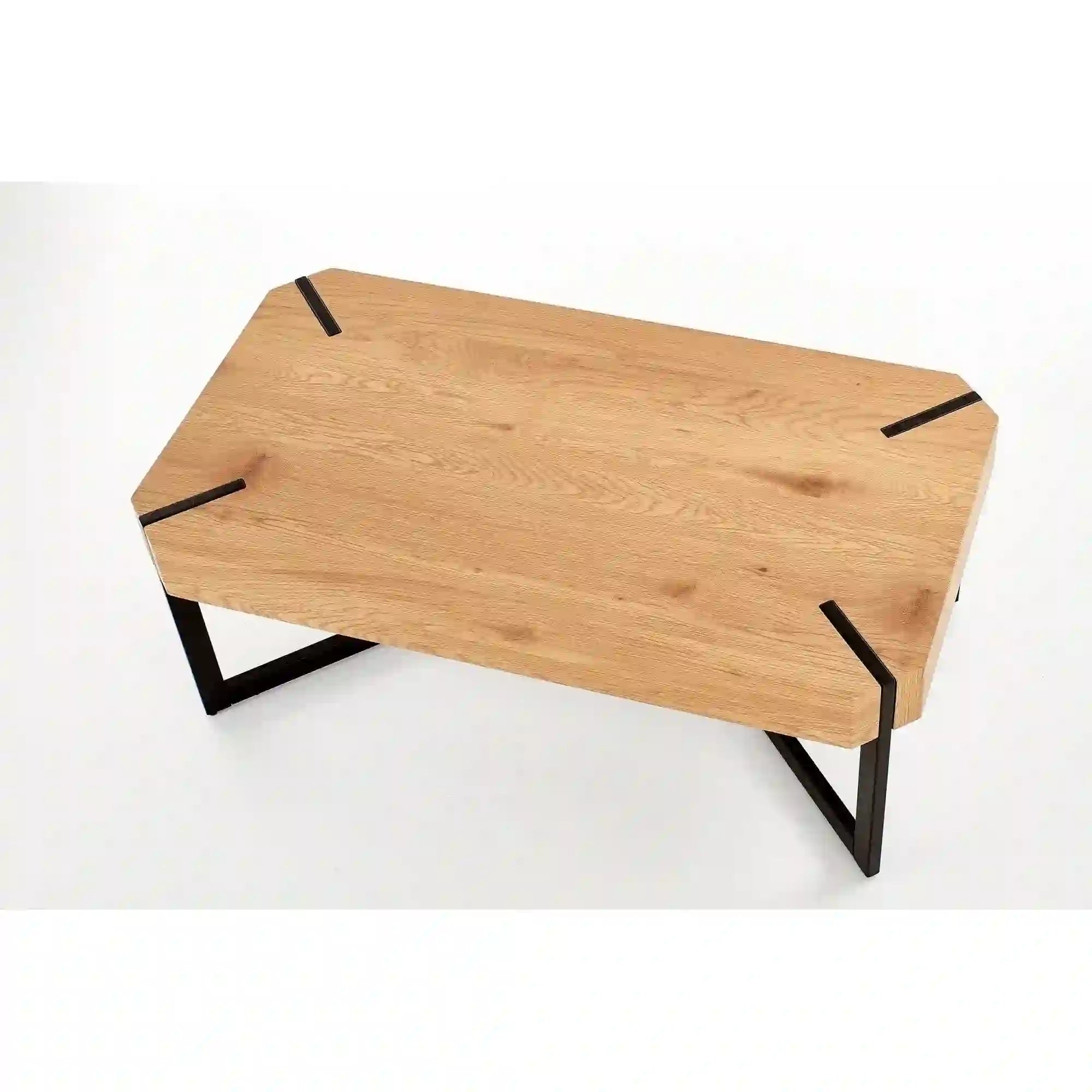 Masa HOUSTON OCN-37123, stejar auriu/negru