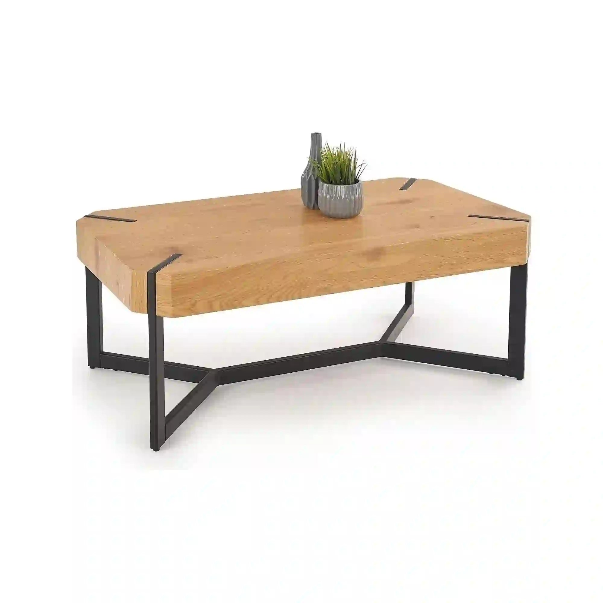 Masa HOUSTON OCN-37123, stejar auriu/negru