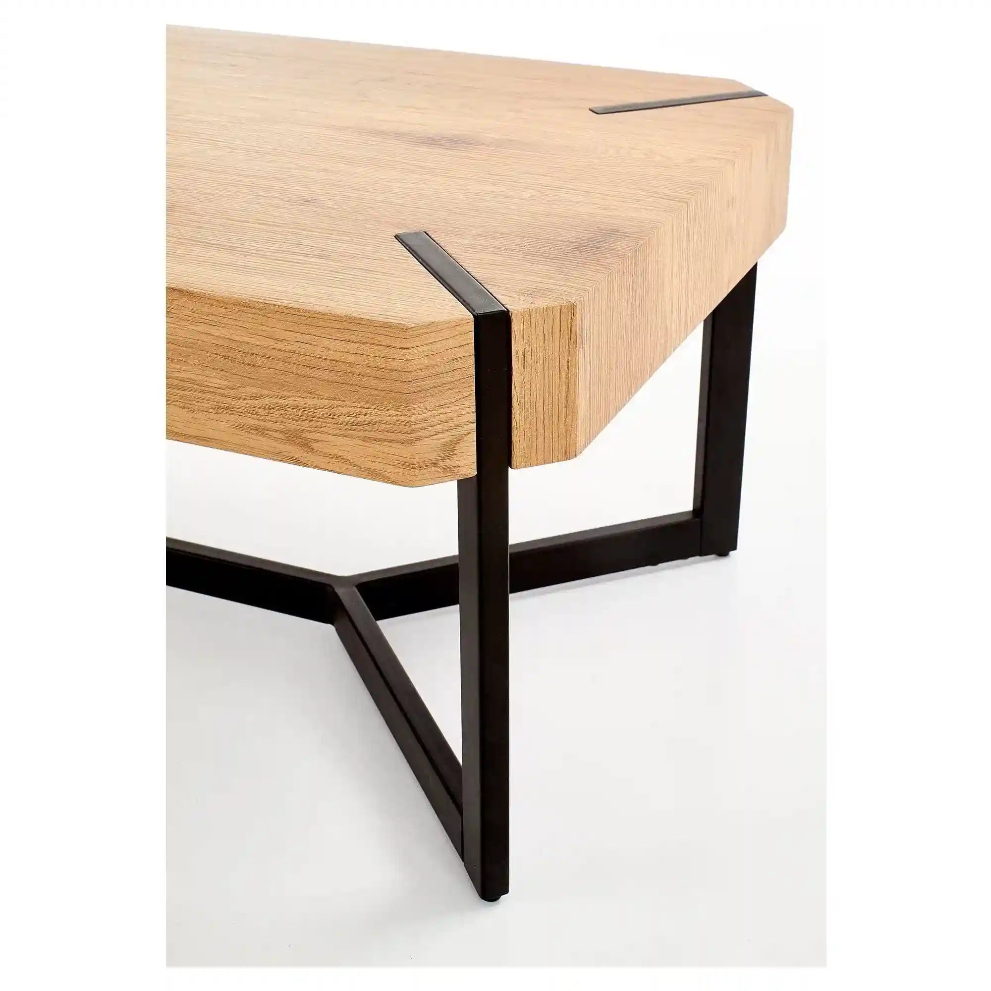 Masa HOUSTON OCN-37123, stejar auriu/negru