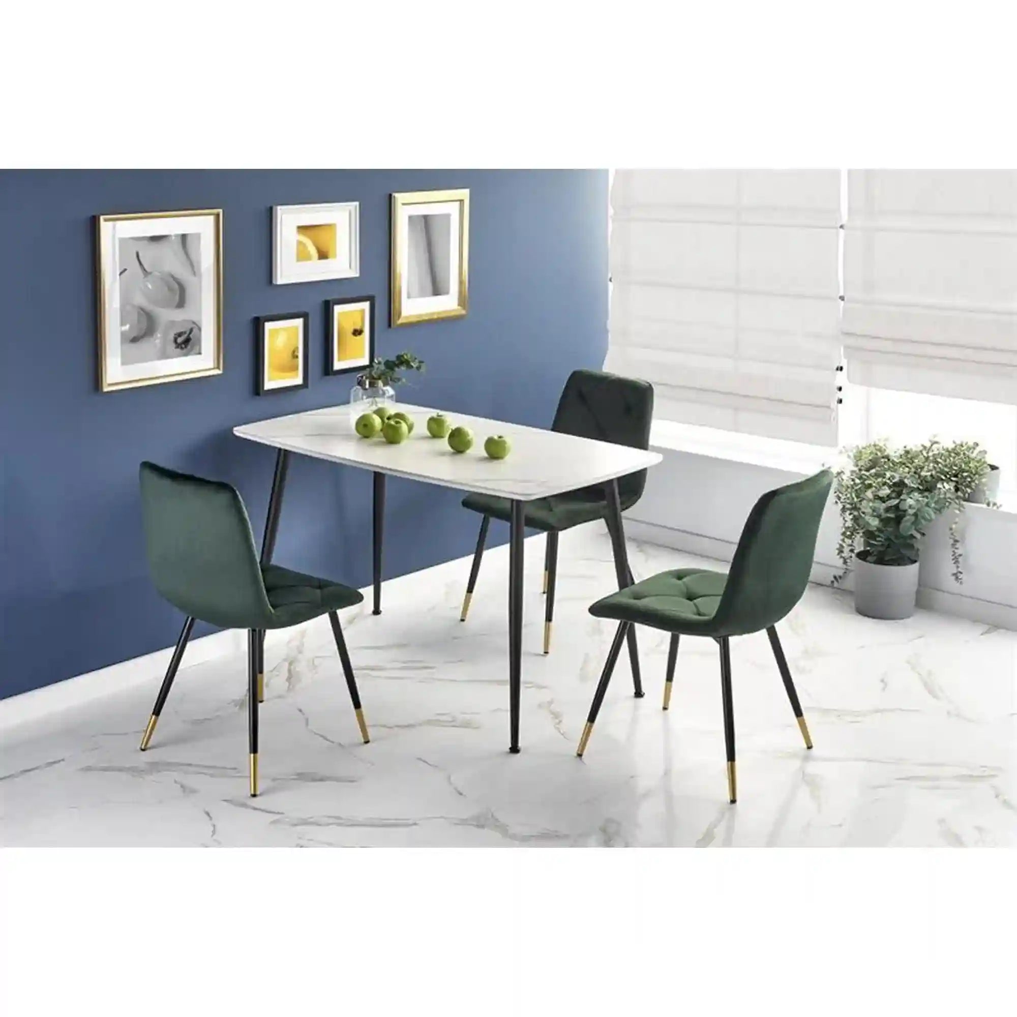 Masa HOUSTON OCN-37407, alb/negru