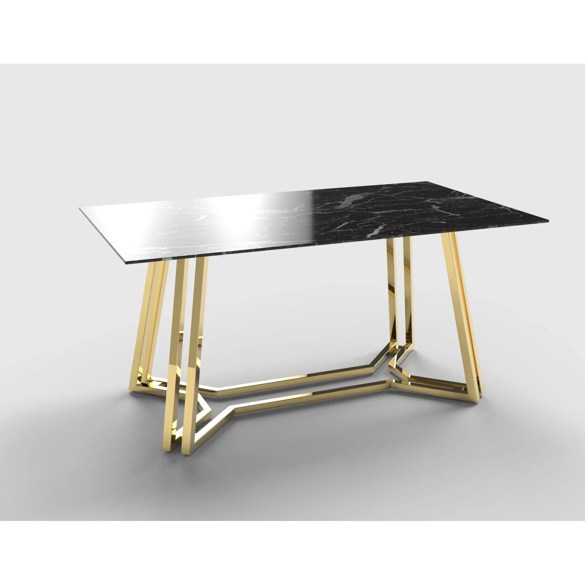 Masa HOUSTON OCN-37409, negru/auriu