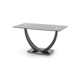 Masa HOUSTON OCN-37479, negru/transparent