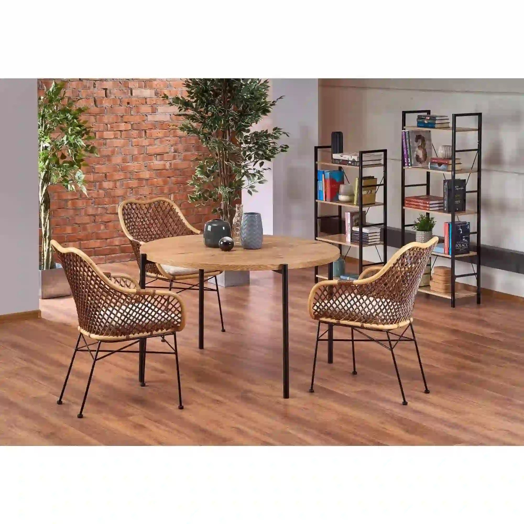 Masa HOUSTON OCN-37499, stejar/negru