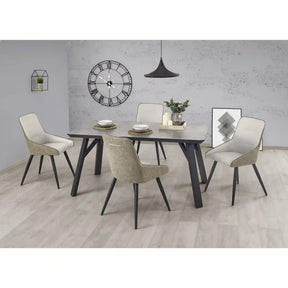 Masa HOUSTON OCN-37511, gri beton/negru
