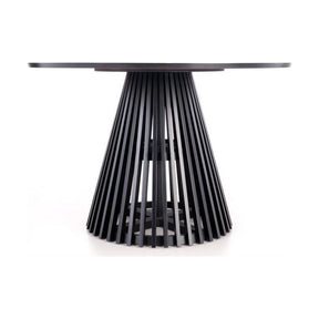 Masă modernă din stejar și negru, cu design elegant, ideală pentru living – primabucata