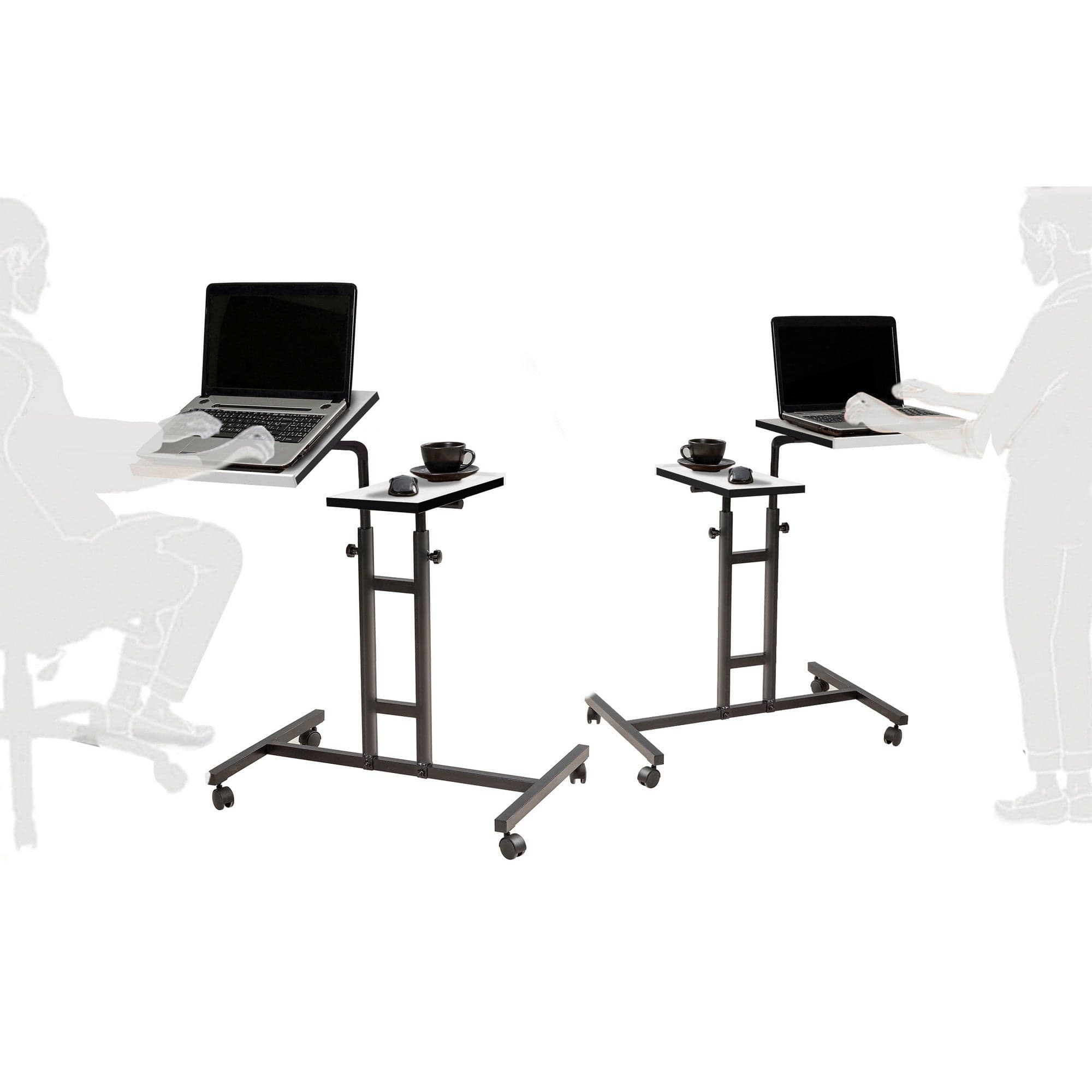 Masa laptop AMSTERDAM OCN-31783, negru/alb