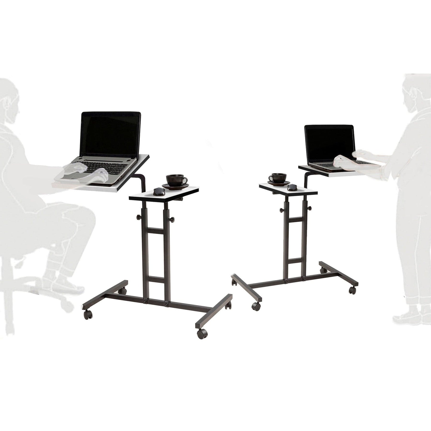Masa laptop AMSTERDAM OCN-31783, negru/alb