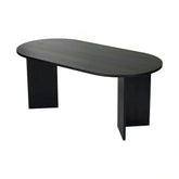Masa SABLIN, negru, PAL laminat, 180x90x75 cm