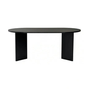 Masa SABLIN, PAL laminat, negru, 180×89.5×75 cm