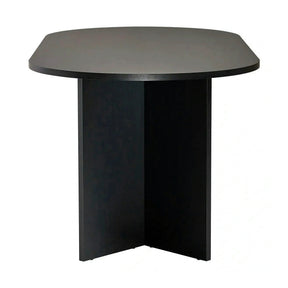 Masa SABLIN, PAL laminat, negru, 180×89.5×75 cm