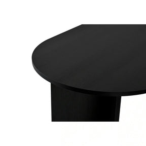 Masa SABLIN, PAL laminat, negru, 180×89.5×75 cm