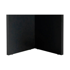 Masa SABLIN, PAL laminat, negru, 180×89.5×75 cm