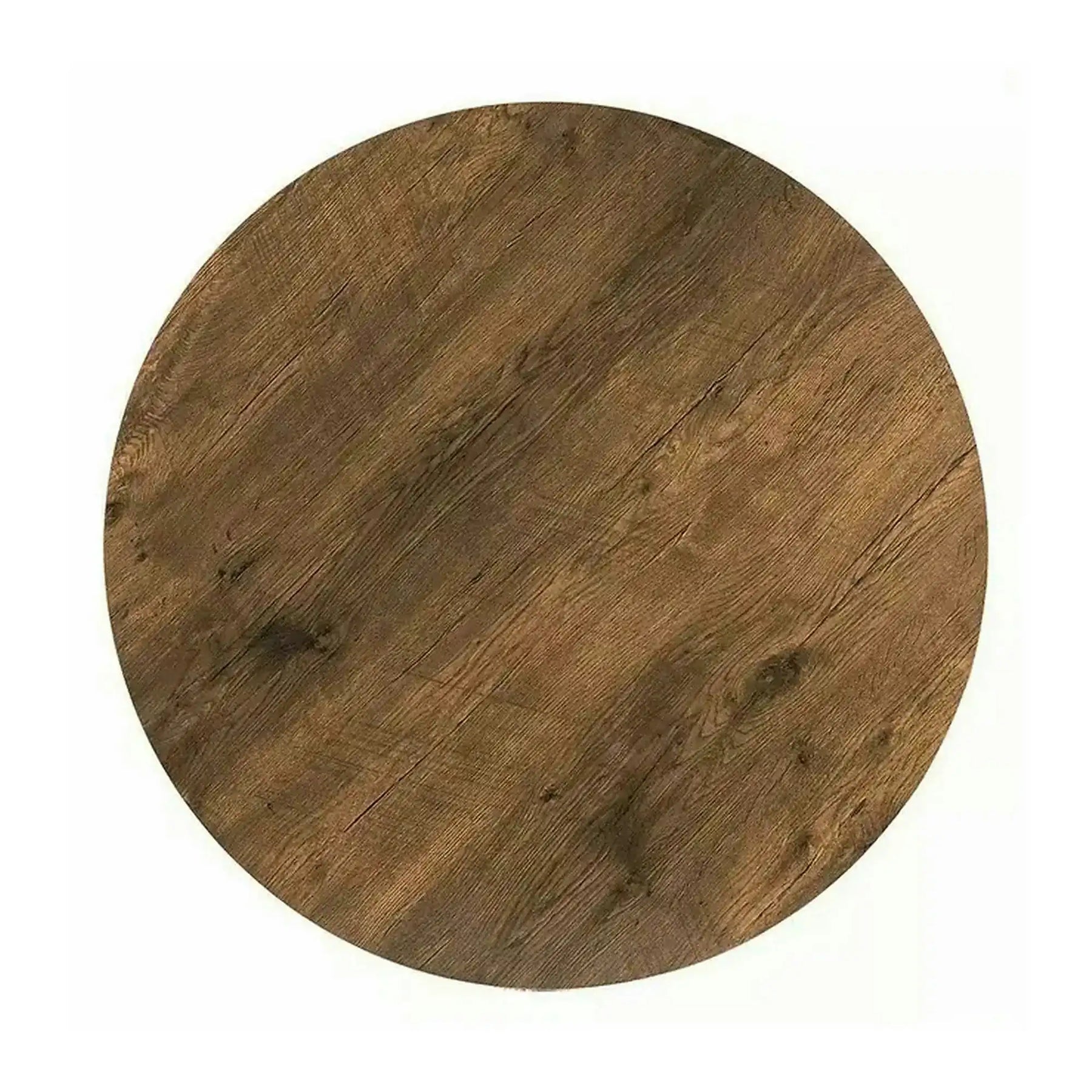 Masa TALIA II, MDF/metal, nuc/negru mat, 90×90×76 cm