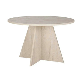 Masa VIRELLA, travertin, PAL, 120x120x75 cm