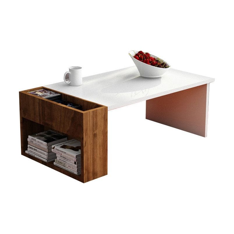 Masuta cafea AMSTERDAM OCN-31652, alb/nuc