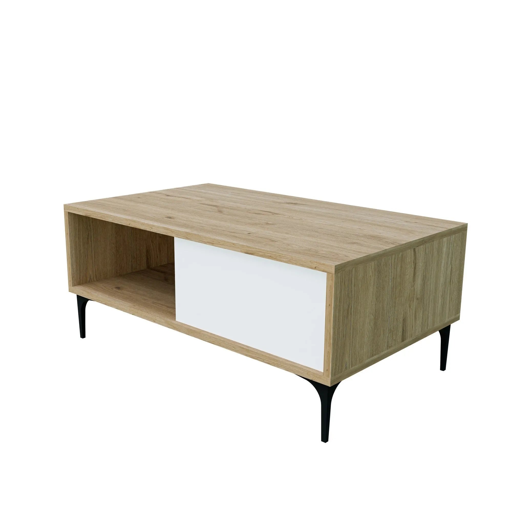 Masuta cafea AMSTERDAM OCN-31694, stejar/alb