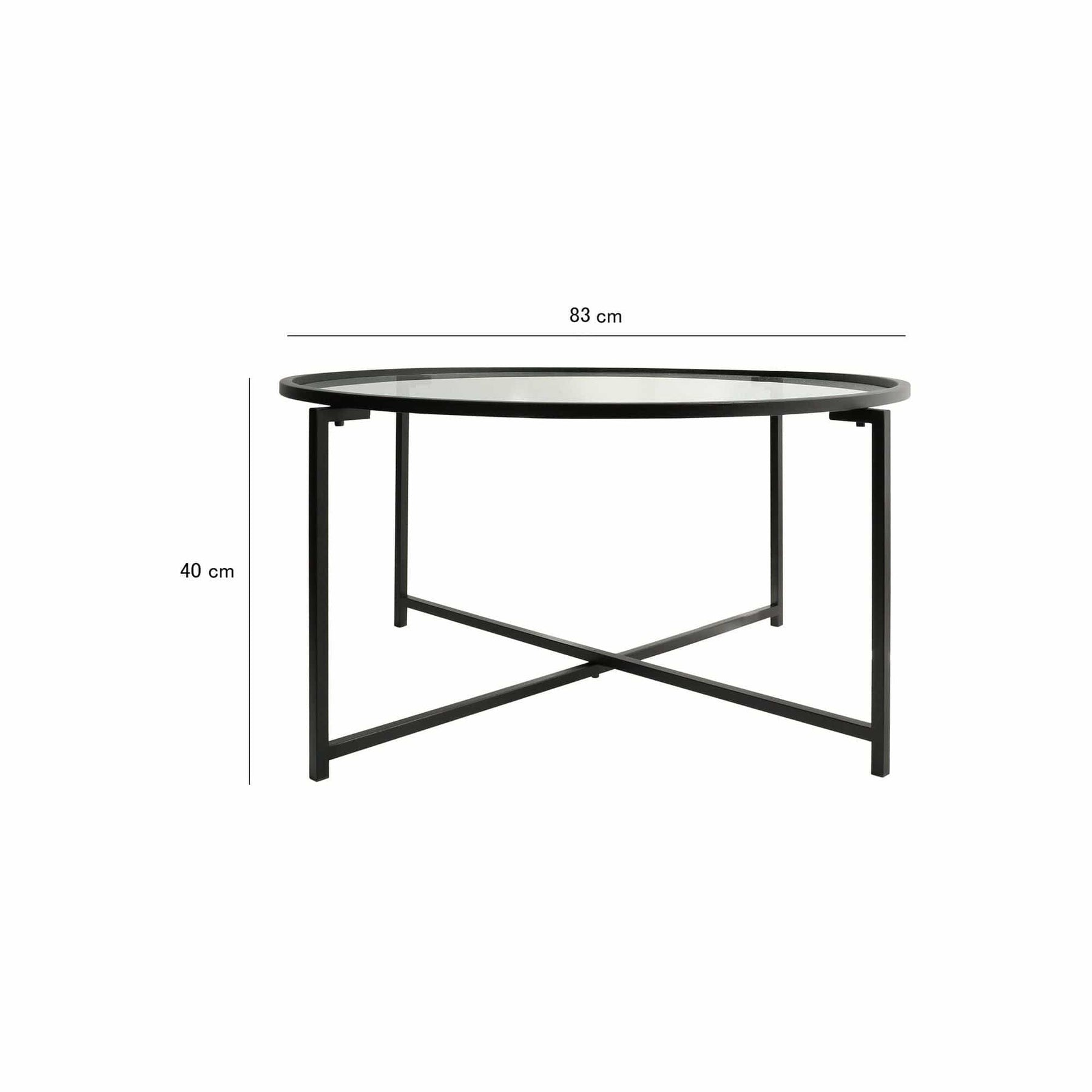 Masuta cafea AMSTERDAM OCN-31763, negru