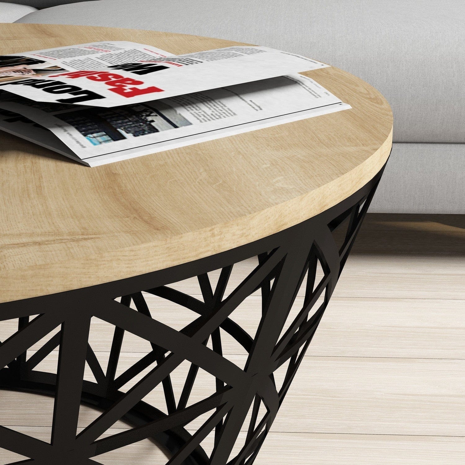 Masuta cafea AMSTERDAM OCN-31771, stejar/negru