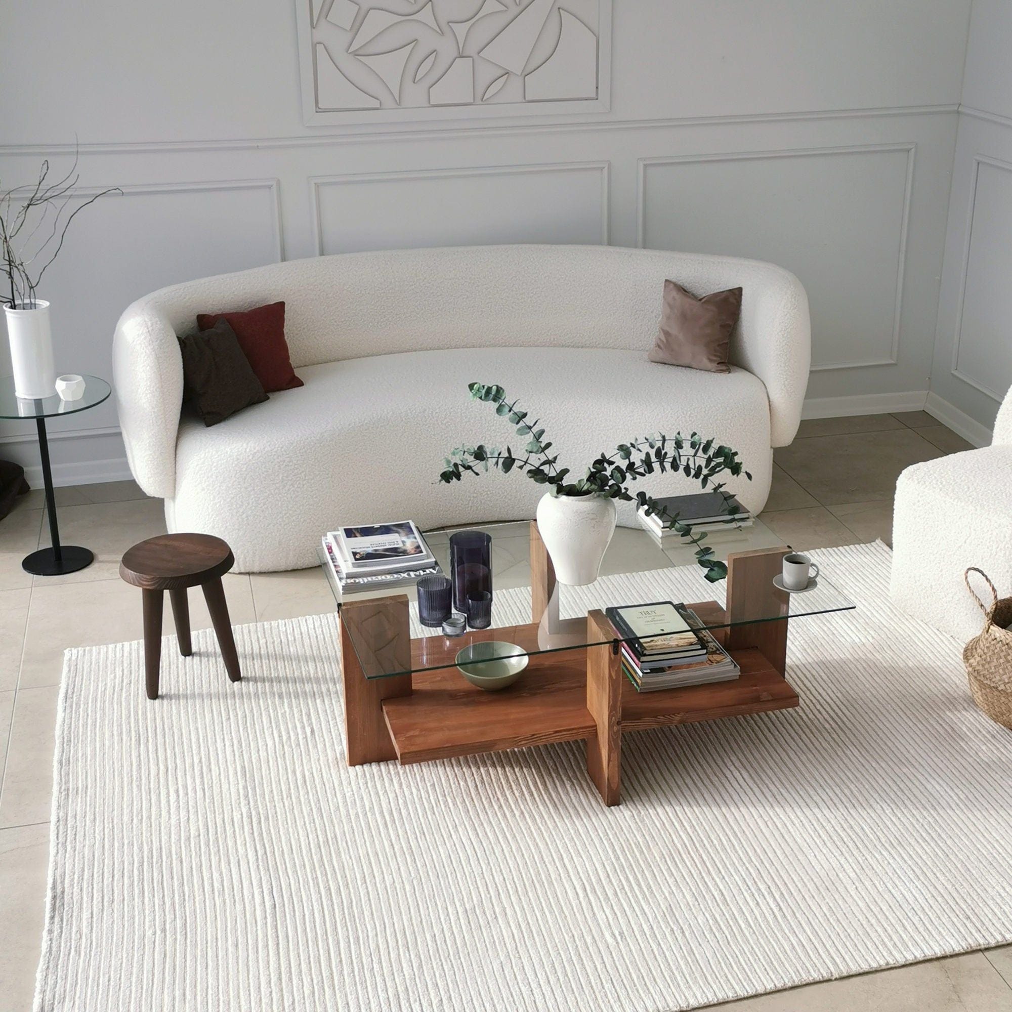 Masuta cafea AMSTERDAM OCN-31774, nuc