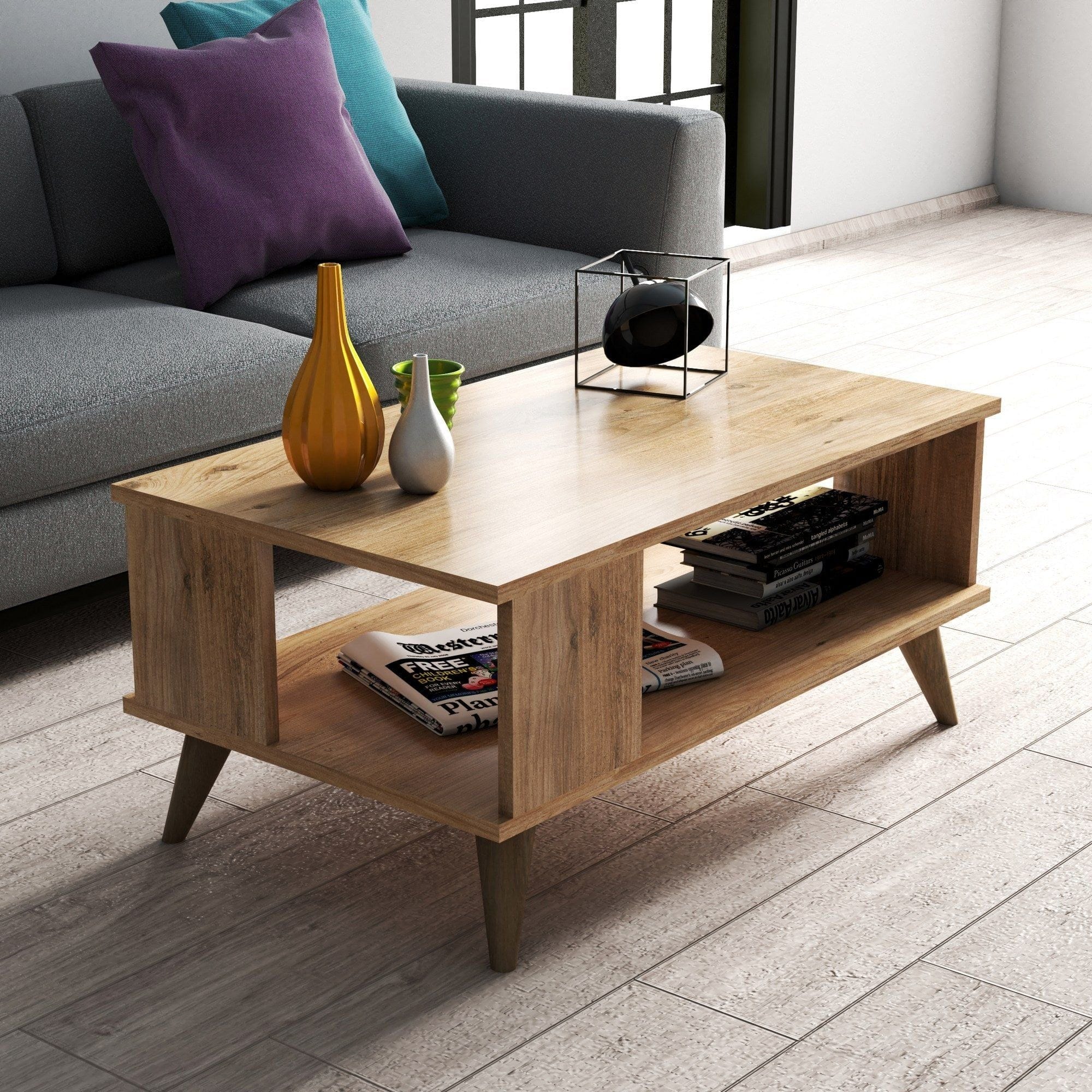 Masuta cafea AMSTERDAM OCN-35678, stejar