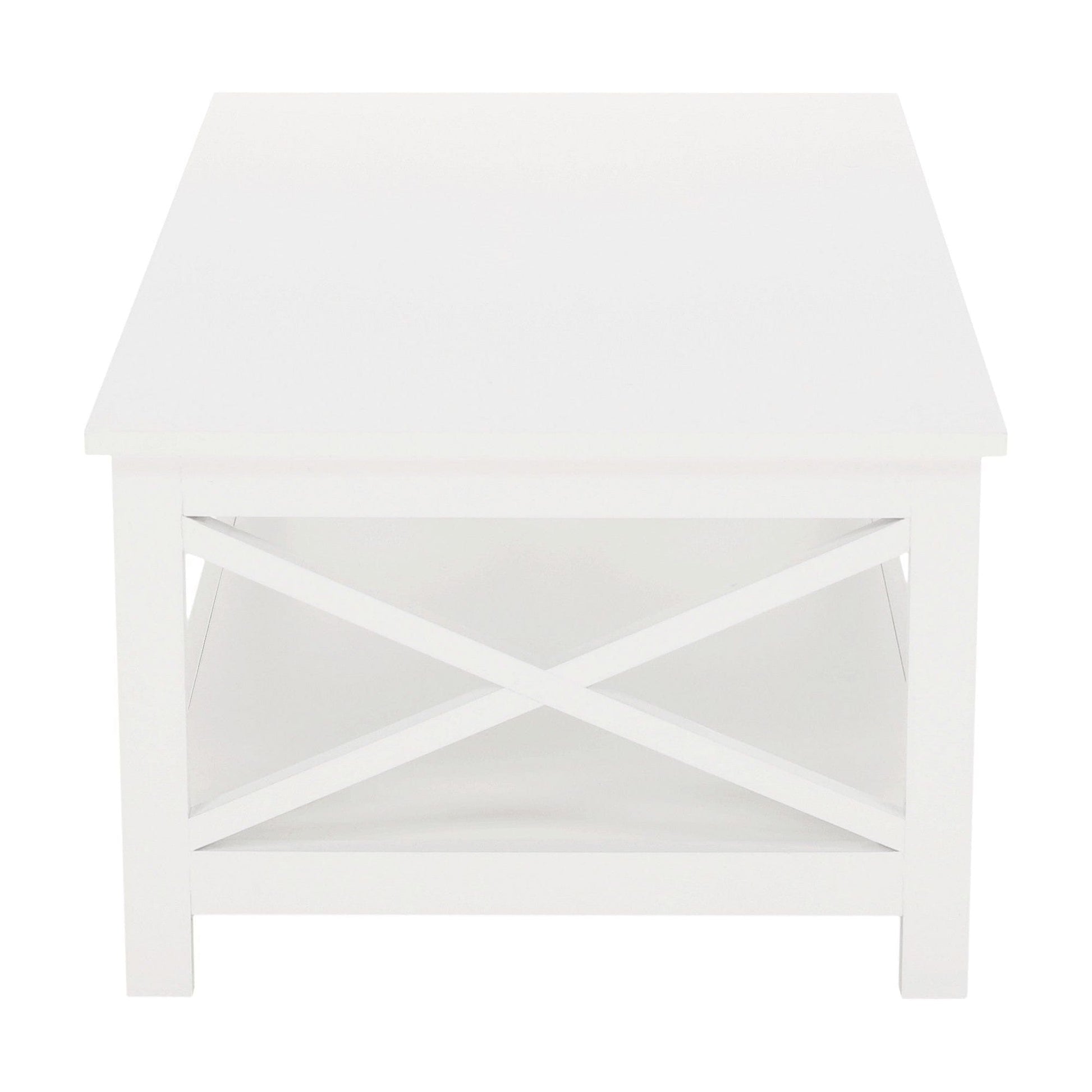 Masuta cafea EDRIA, alb, 87x55x37 cm