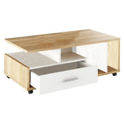 Masuta cafea ATHENA OCN-28009, stejar sonoma/alb