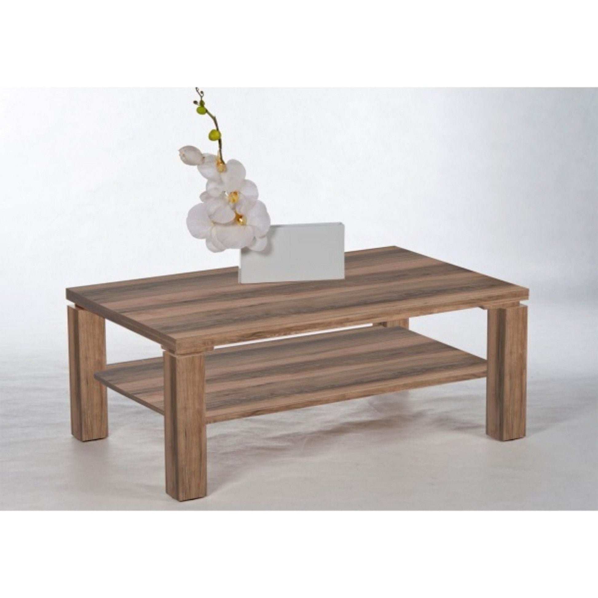 Masuta cafea RUBIK, nuc, PAL, 110X70X43 cm