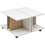 Masuta cafea BELGRAD OCN-28204, stejar artisan/alb