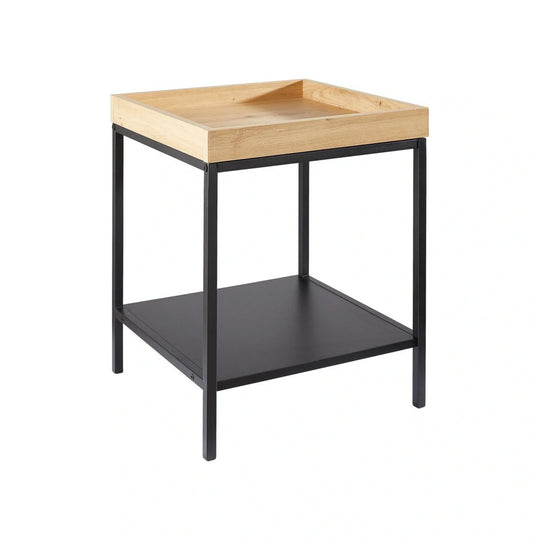 Masuta cafea BERGEN OCN-29015, stejar/negru