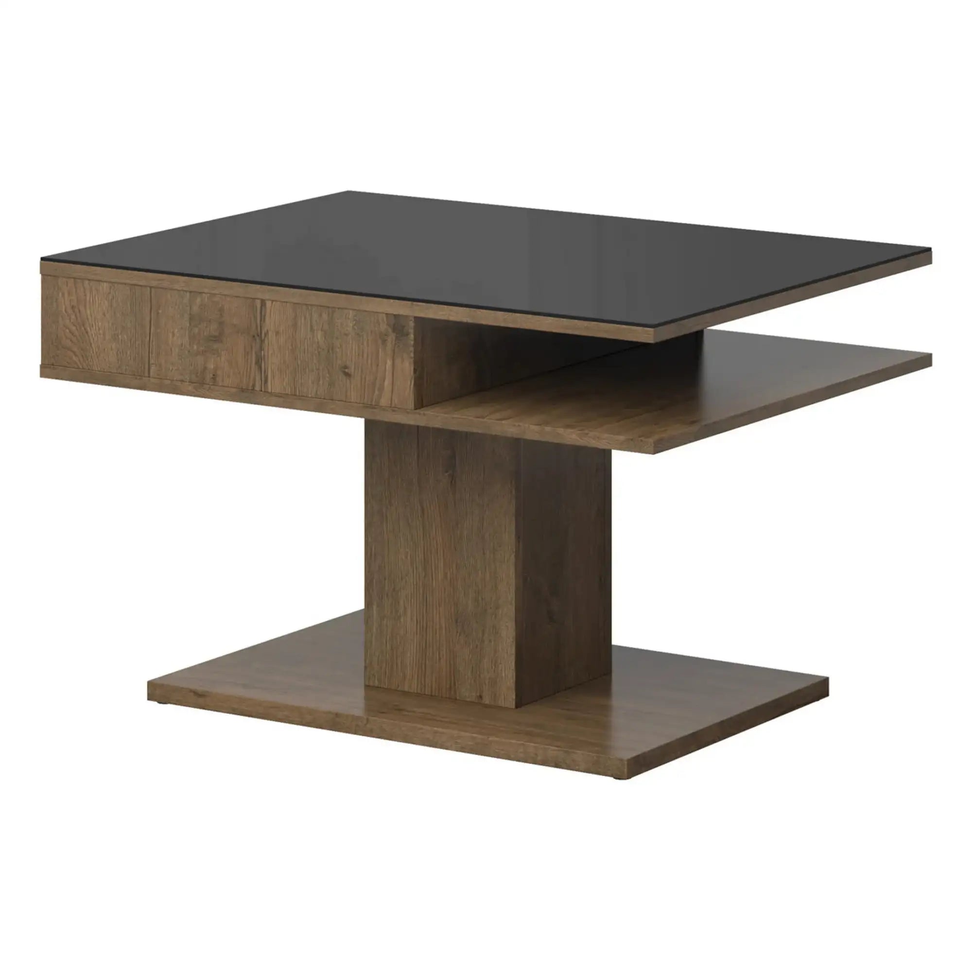 Masuta cafea BERGEN OCN-29055, stejar/negru