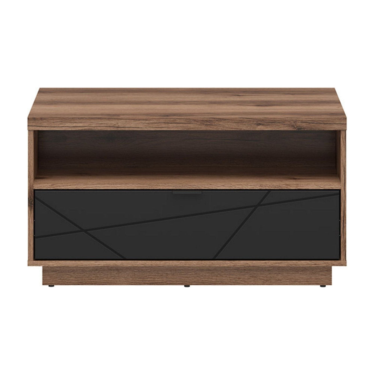 Masuta cafea BERGEN OCN-29081, nuc/negru mat