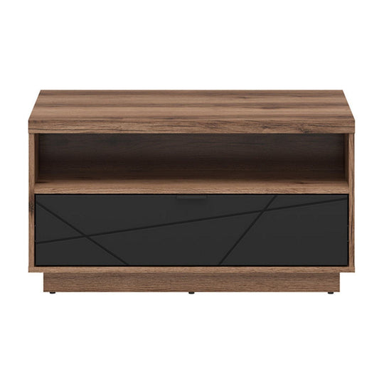 Masuta cafea BERGEN OCN-29081, nuc/negru mat