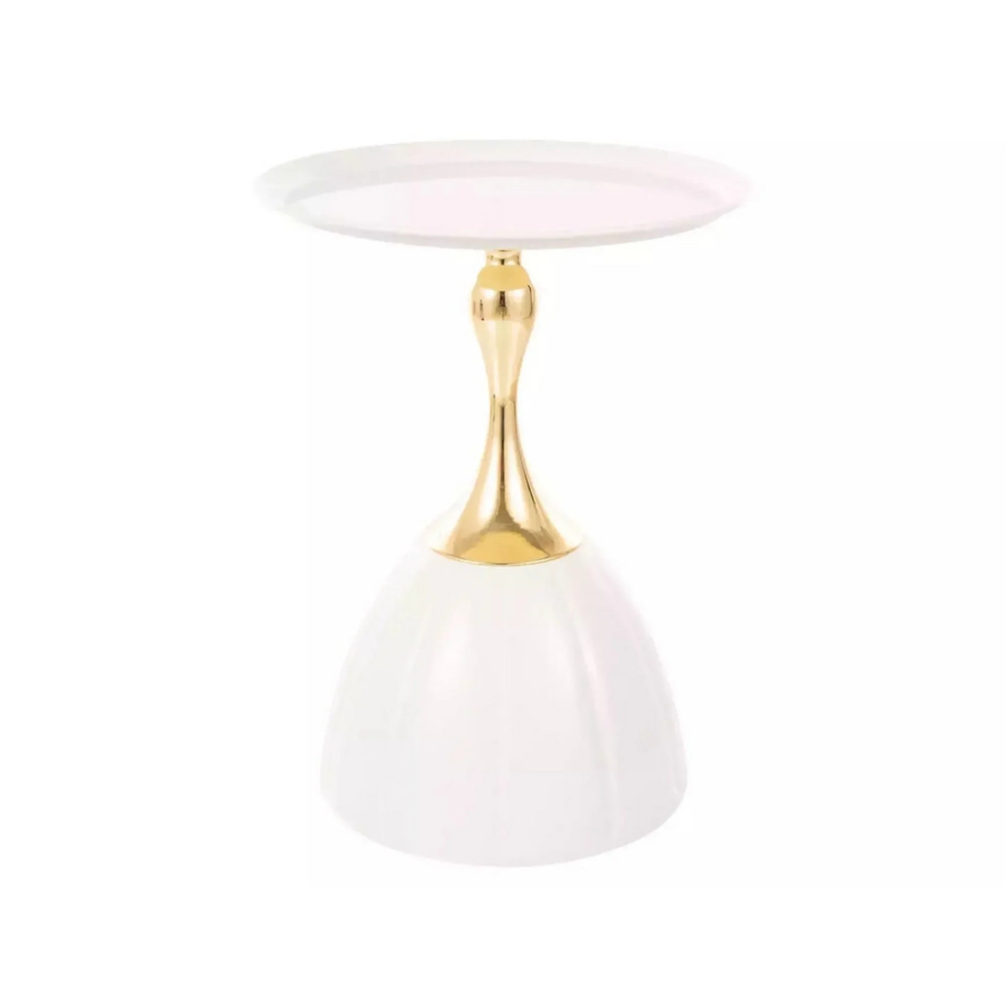 Masuta cafea DETROIT OCN-39060, alb/auriu